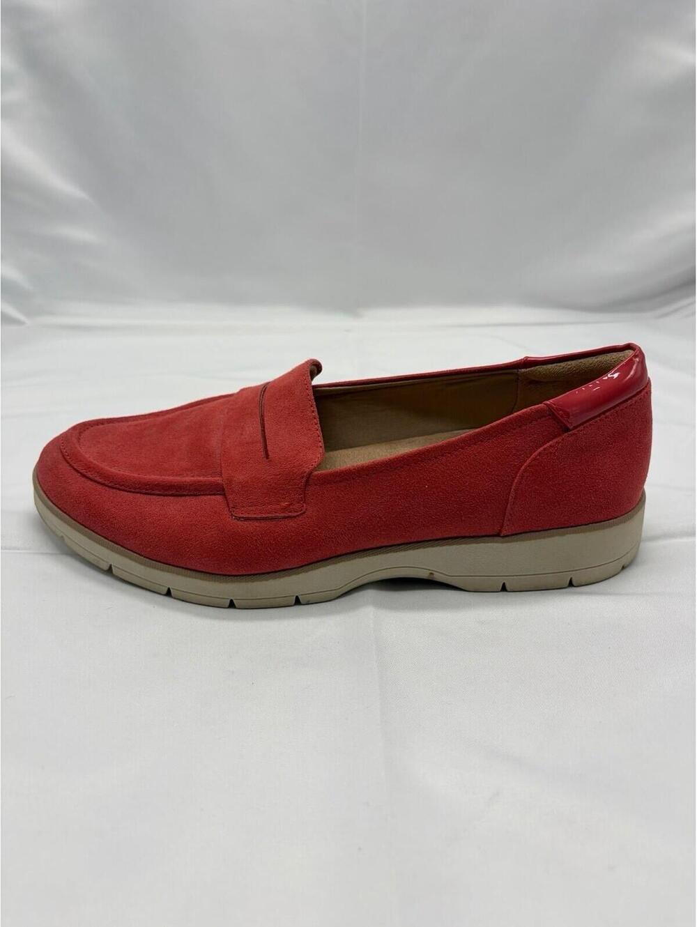 Dr. Scholls Womens 9 M Soft Red Slip On Loafers Flats Shoes